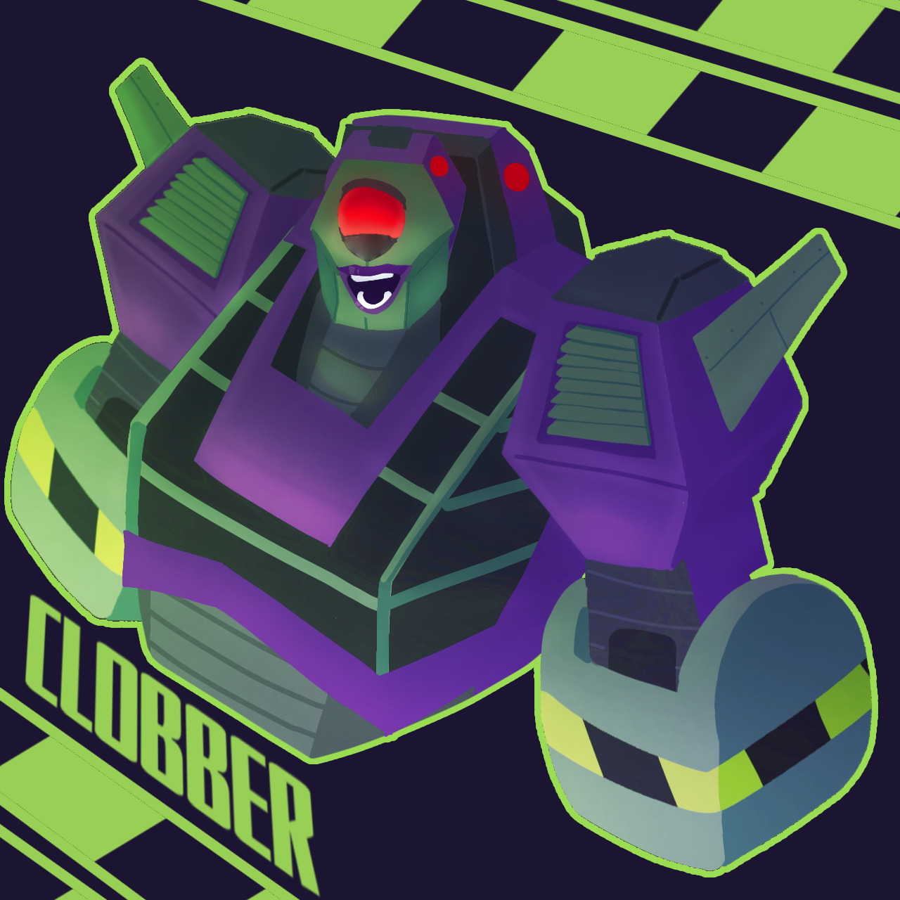 Fanart of Clobber from Cyberverse