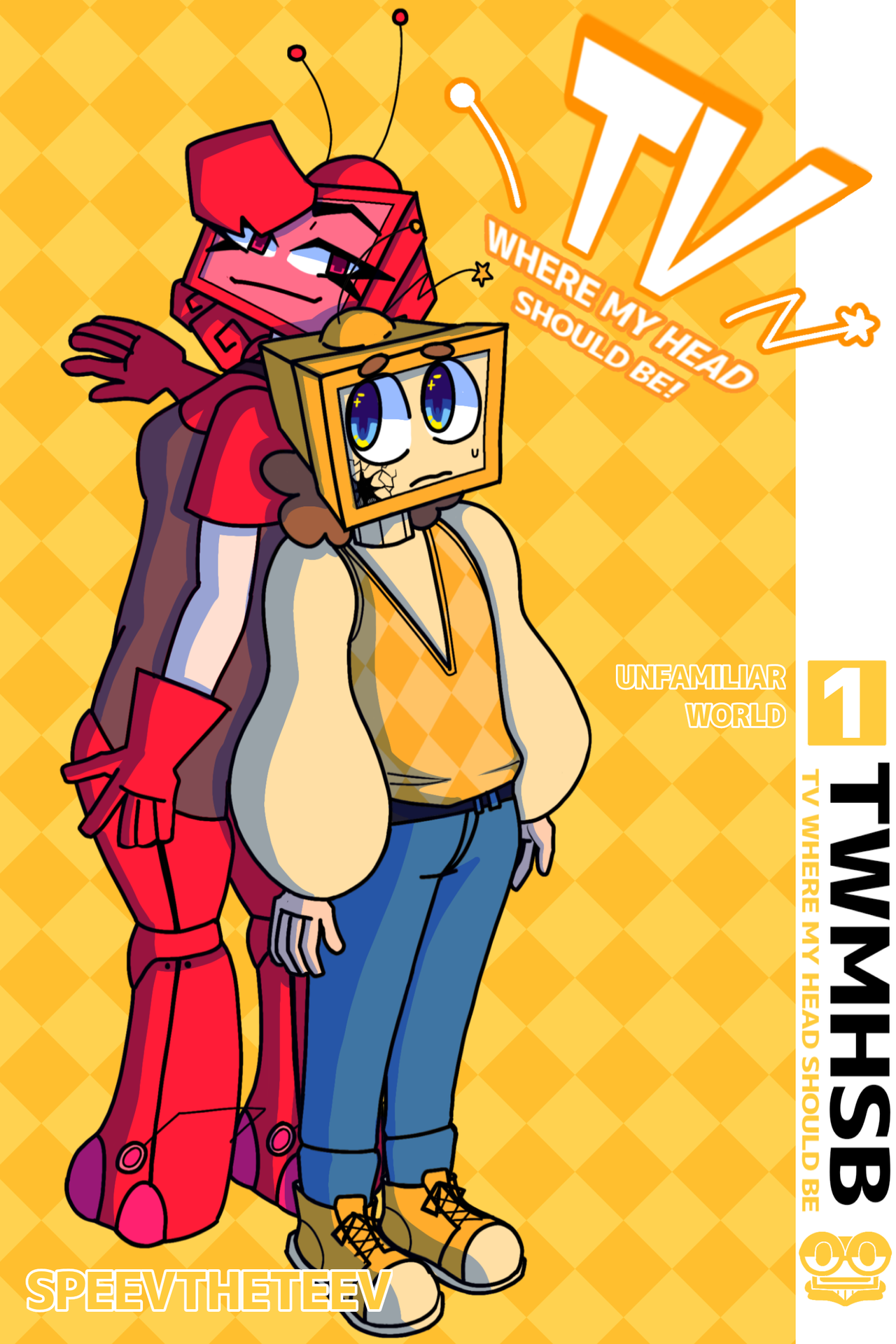 Fake manga cover featuring Aster and Ashley