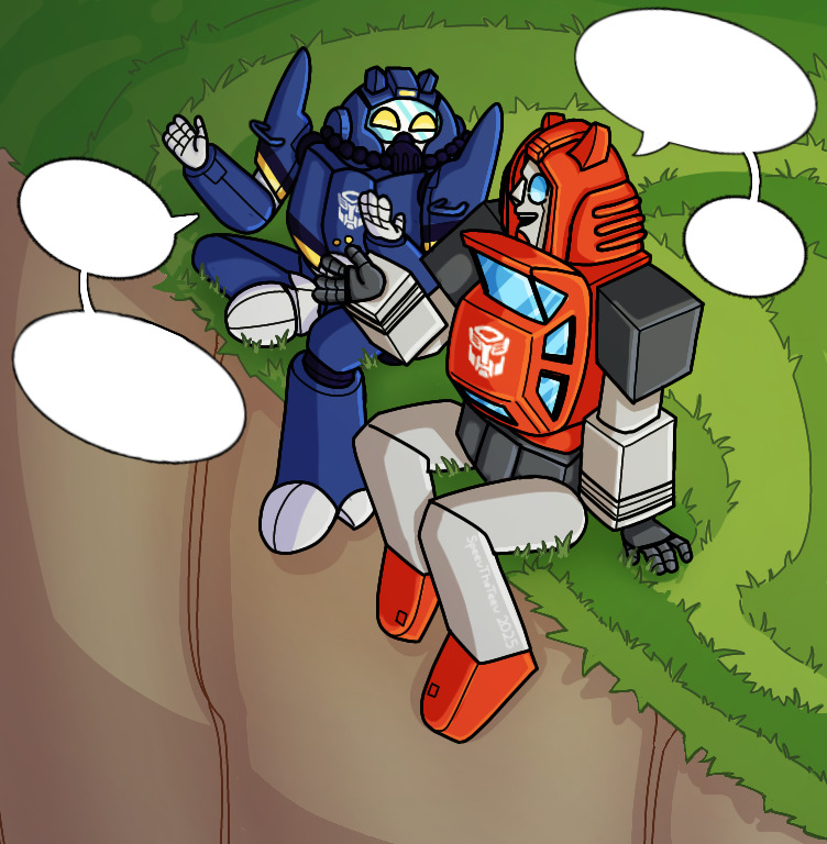 Scuba Dive hanging out with Cliffjumper